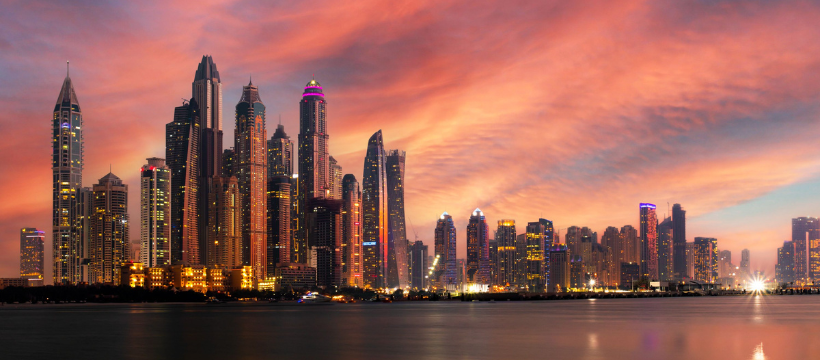 Dubai Marina in Dubai, United Arab Emirates