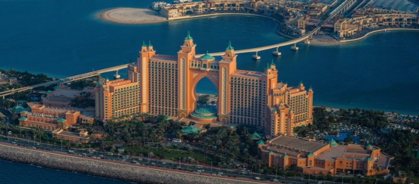 Palm Jumeirah in Dubai, United Arab Emirates